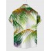 Full-Print Beach Style Summer Coconut Tree Printing Men's Short Sleeve Shirt