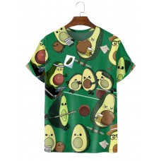 Trendy new fun avocado print T-shirt